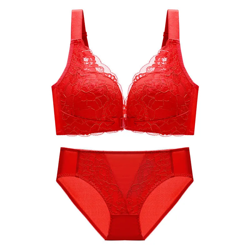 مجموعة اروين التجارية arwen&ajh group  Wireless Bra Women's Front Buckle Underwear Beauty Back Summer Foreign Trade Live Broadcast Hot Bra Plus Size Adjustable Bra