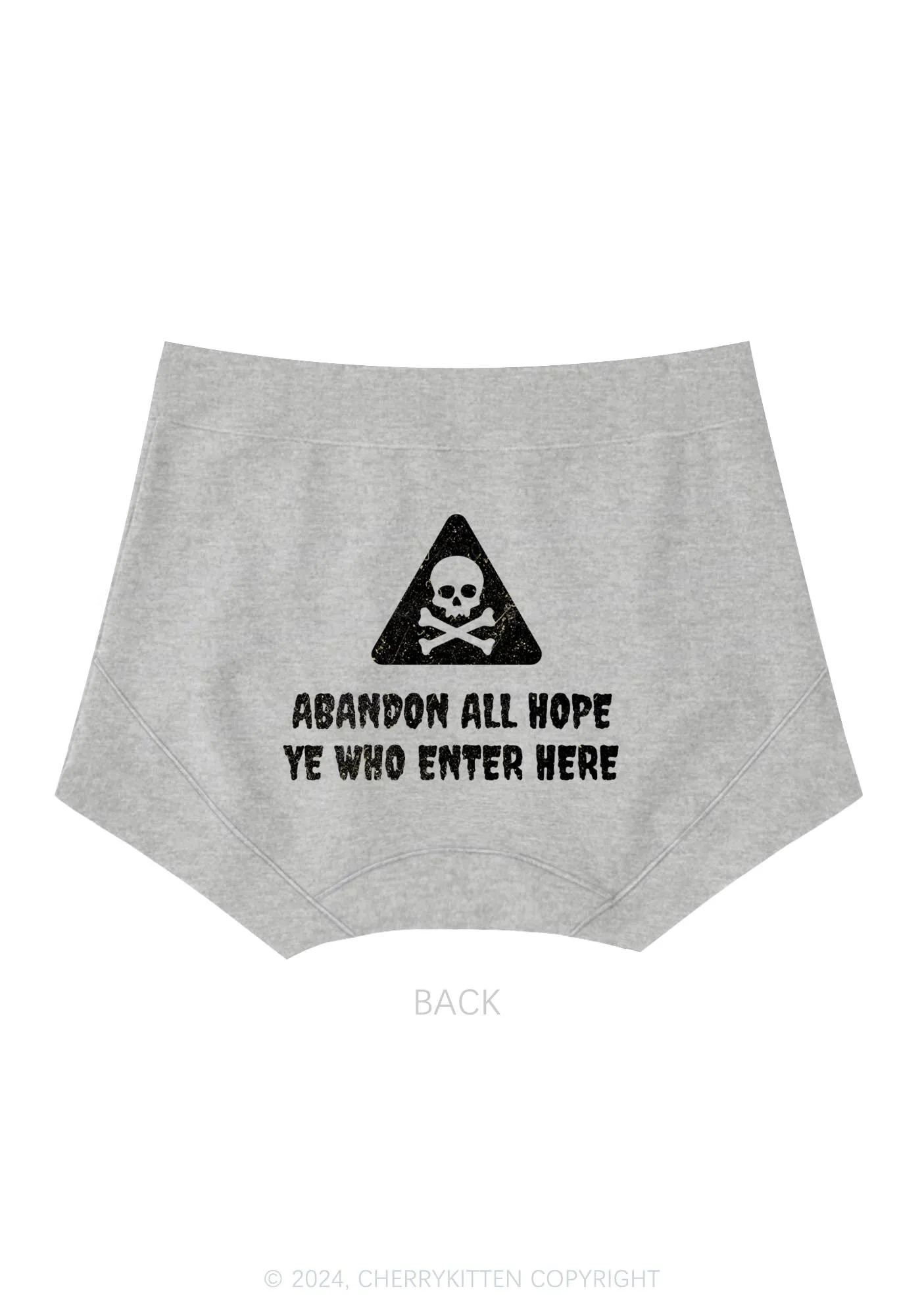 Abandon All Hope Y2K Mid Rise Waist Boyshort Cherrykitten