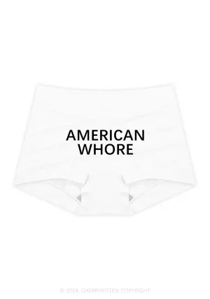 American Hore Y2K Mid Rise Waist Boyshort Cherrykitten