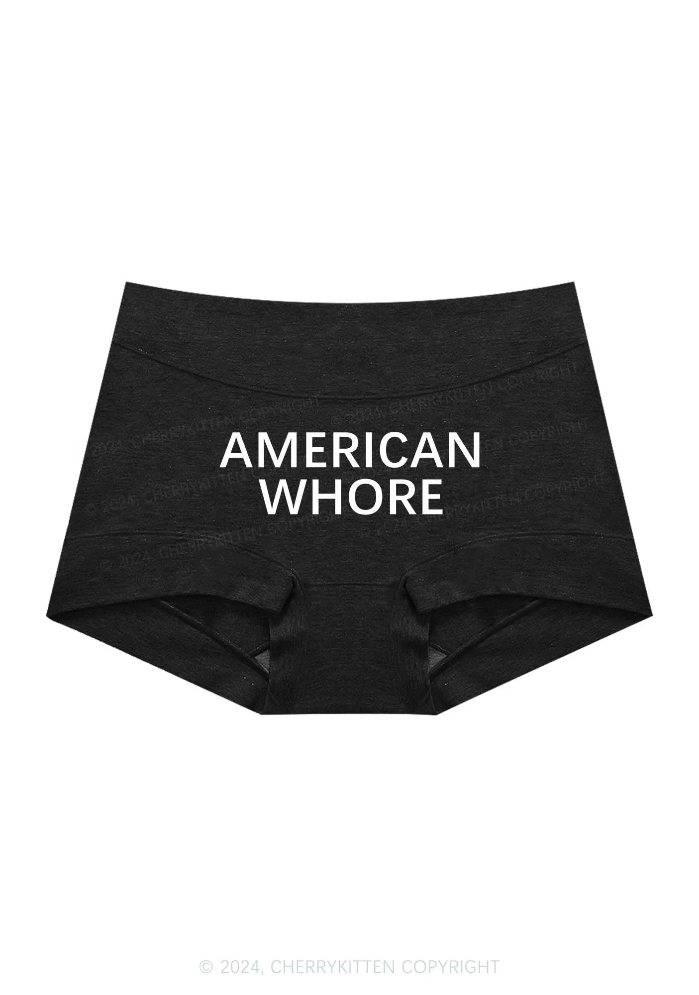 American Hore Y2K Mid Rise Waist Boyshort Cherrykitten