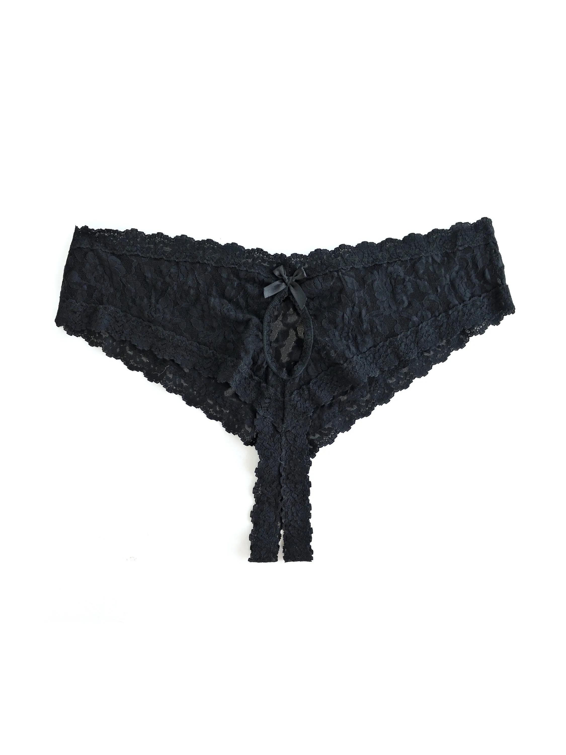 &oh™ Plus Size Signature Lace Crotchless Cheeky Hipster