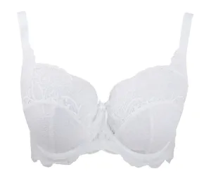 Andorra White Full Cup Bra - Panache