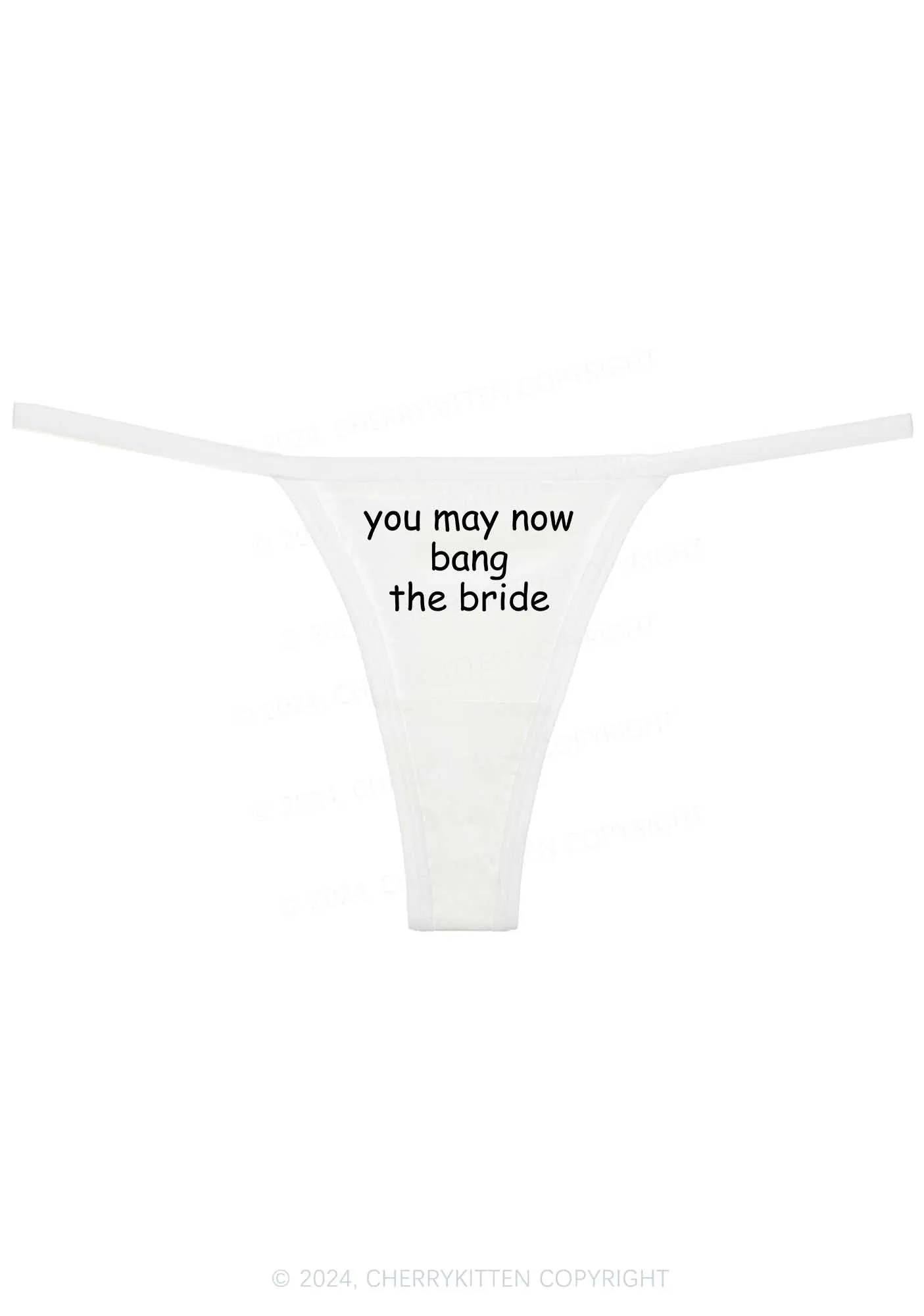 Bang The Bride Y2K Flat String Thong Cherrykitten