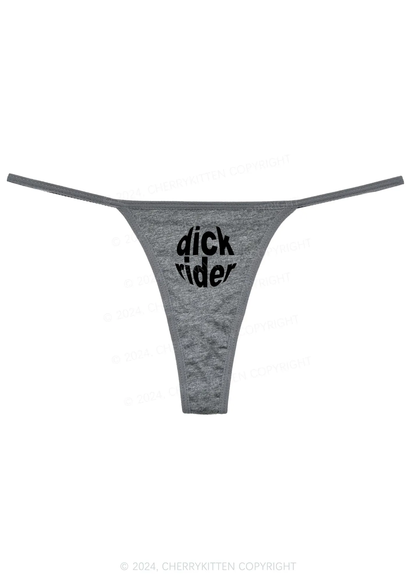 Big Dxxk Rider Y2K Flat String Thong Cherrykitten