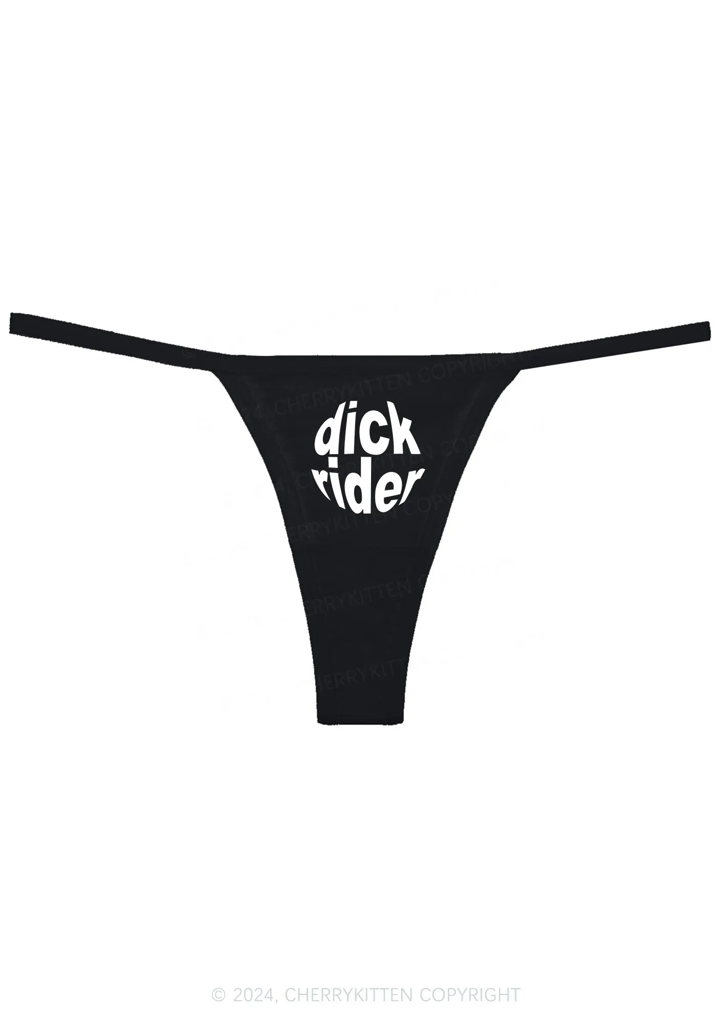 Big Dxxk Rider Y2K Flat String Thong Cherrykitten