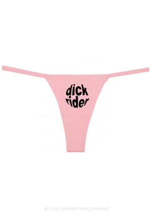 Big Dxxk Rider Y2K Flat String Thong Cherrykitten