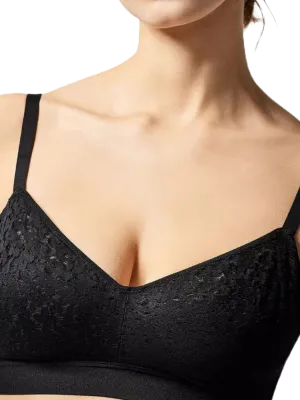 Black Norah Wireless Bra