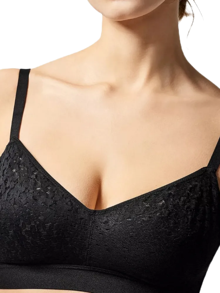 Black Norah Wireless Bra