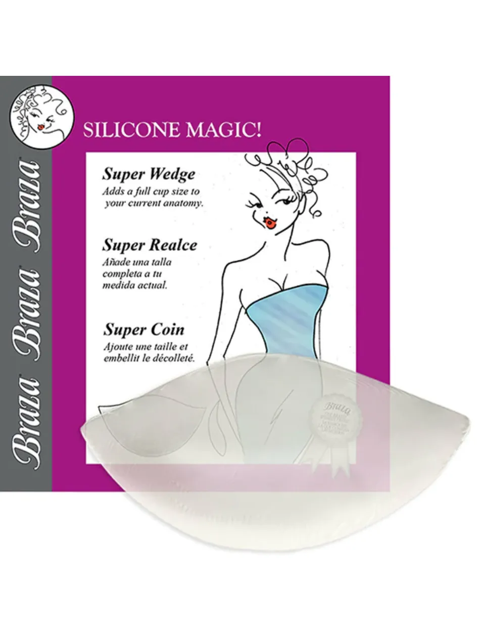 Braza Silcone Dolly Shaper Form, Clear | Bra inserts in Clear |  Braza Bra inserts