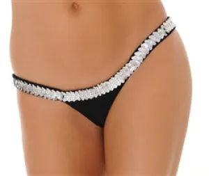 Butterfly Sequin Thong