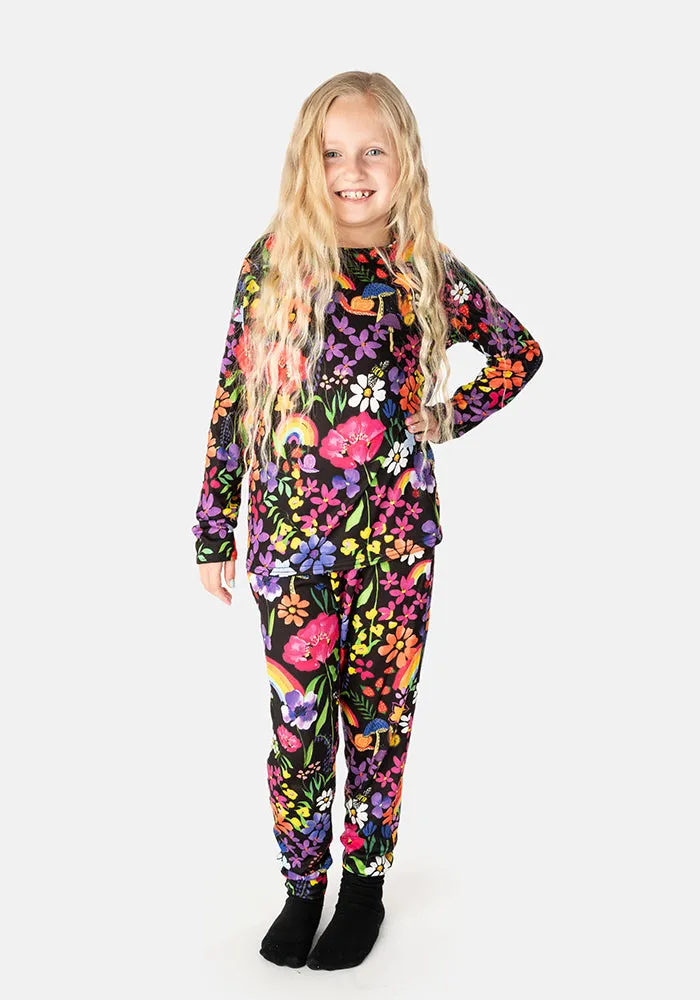 Children's Rainbow Garden Print Pyjama Set (Carmelo)