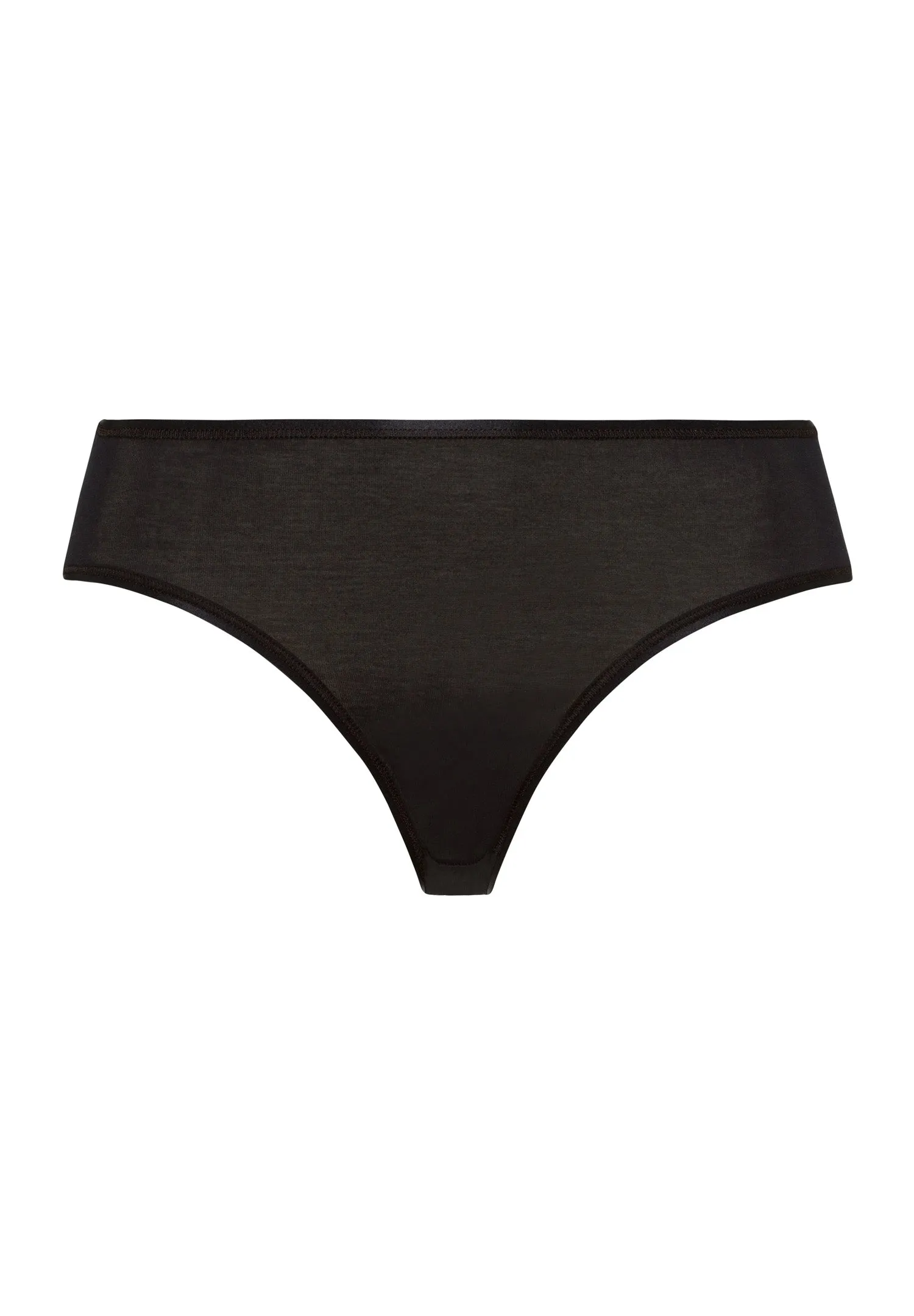 Cotton Seamless Cotton Hi-Cut Full Brief | Black 71626-019