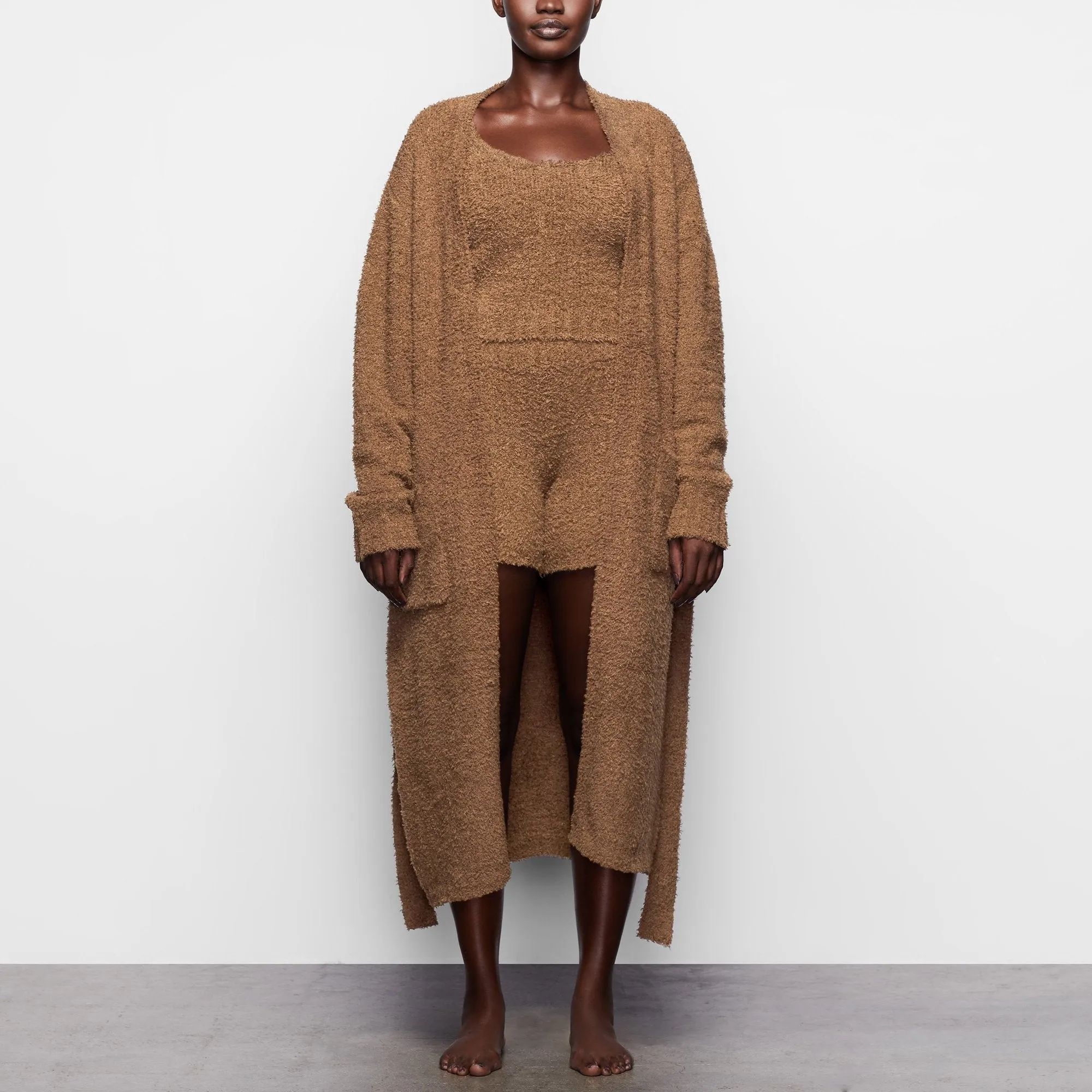 COZY KNIT ROBE | CAMEL