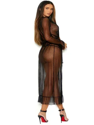 Diva Bae Sheer Back Robe Set