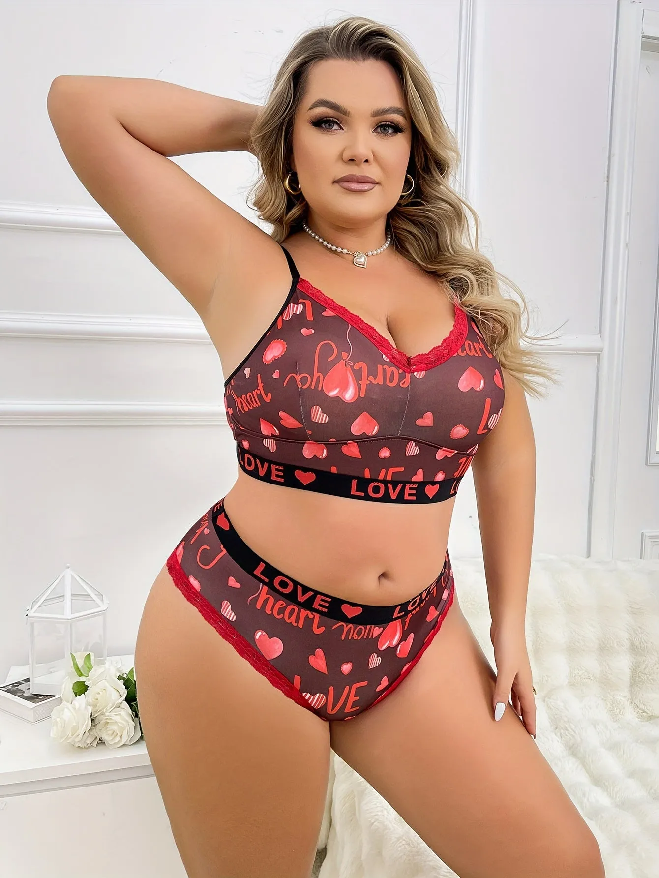 Elevate Your Romance Women's Valentine's Day Sexy Lingerie Set