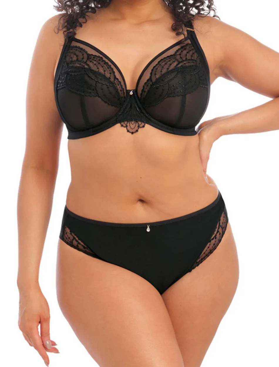 Elomi Priya Brazilian Briefs, Black | Elomi Priya Panties