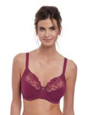 Fantasie Memoir Underwire Full Cup Bra With Side Support Bra, Black Cherry