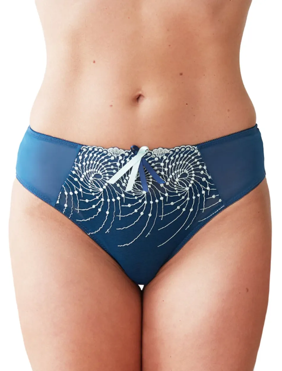 Fit Fully Yours Nicole Bikini Brief Panties, Sailor Blue