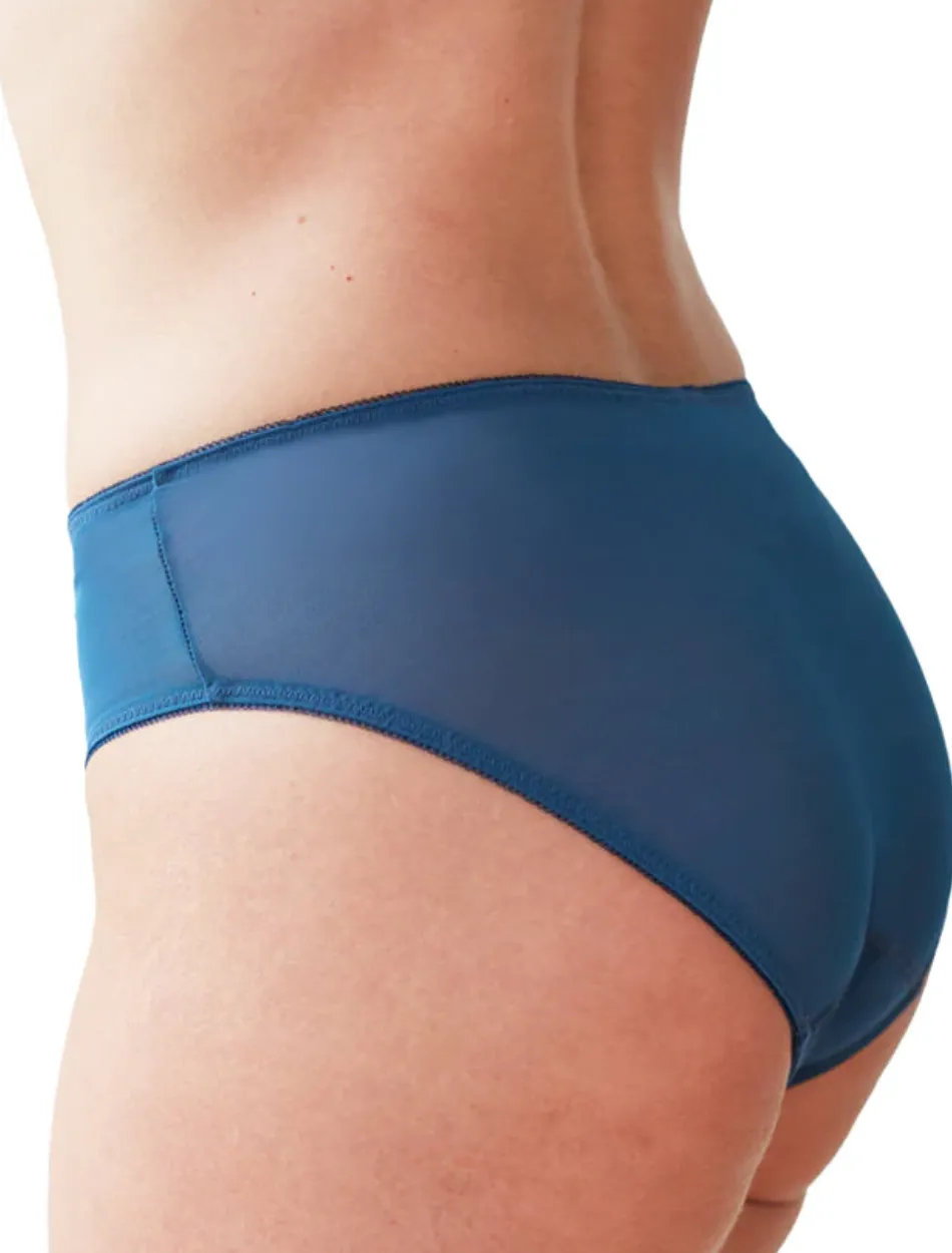 Fit Fully Yours Nicole Bikini Brief Panties, Sailor Blue