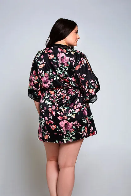 iCollection Plus Size Lucia Robe