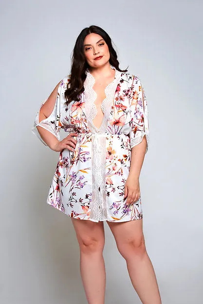 iCollection Plus Size Lucia Robe