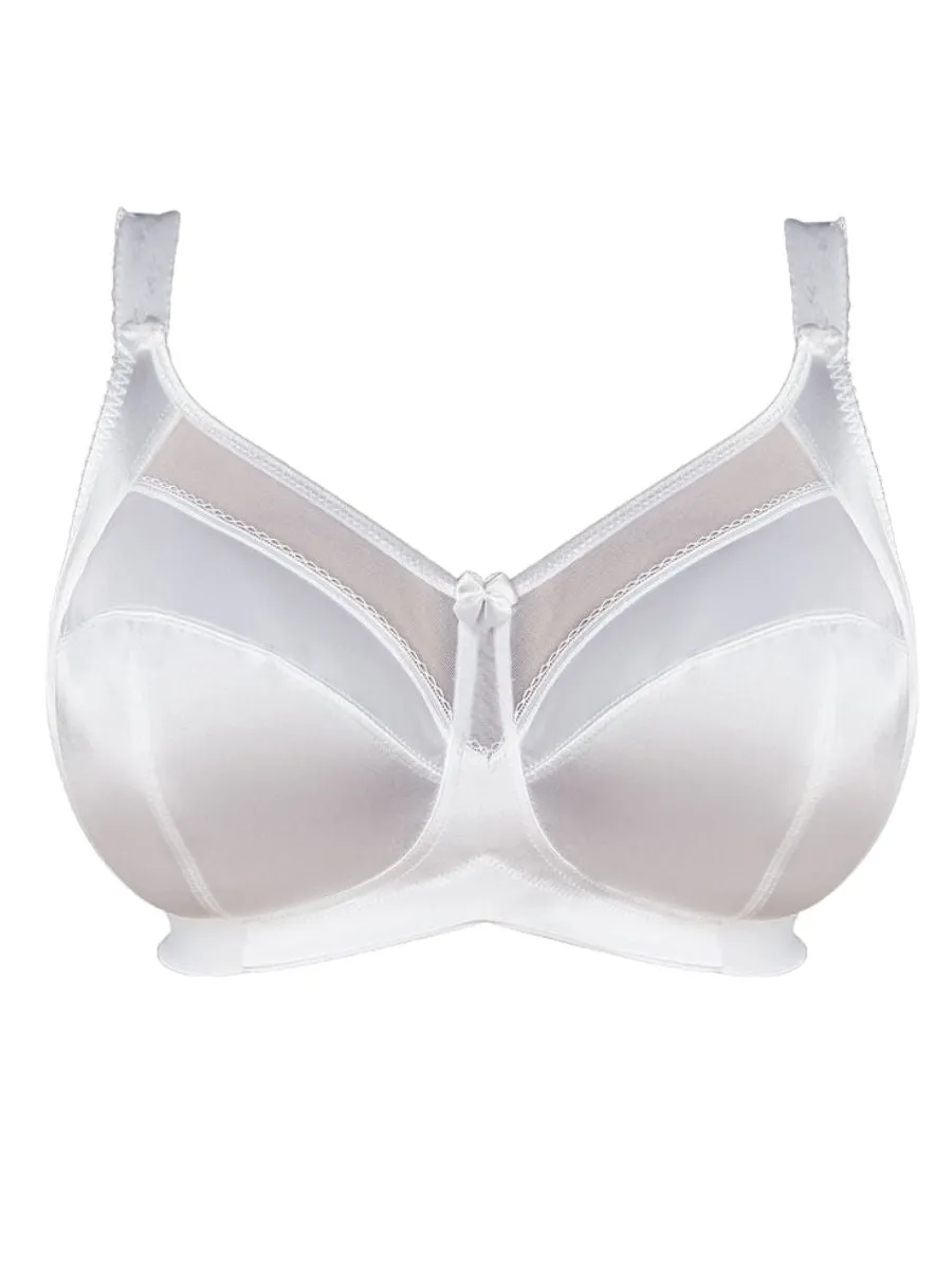 Keira Full Cup Wireless Bra - White