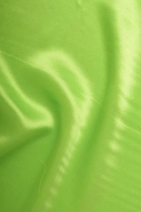 Lime Green Stretch Charmeuse Fabric