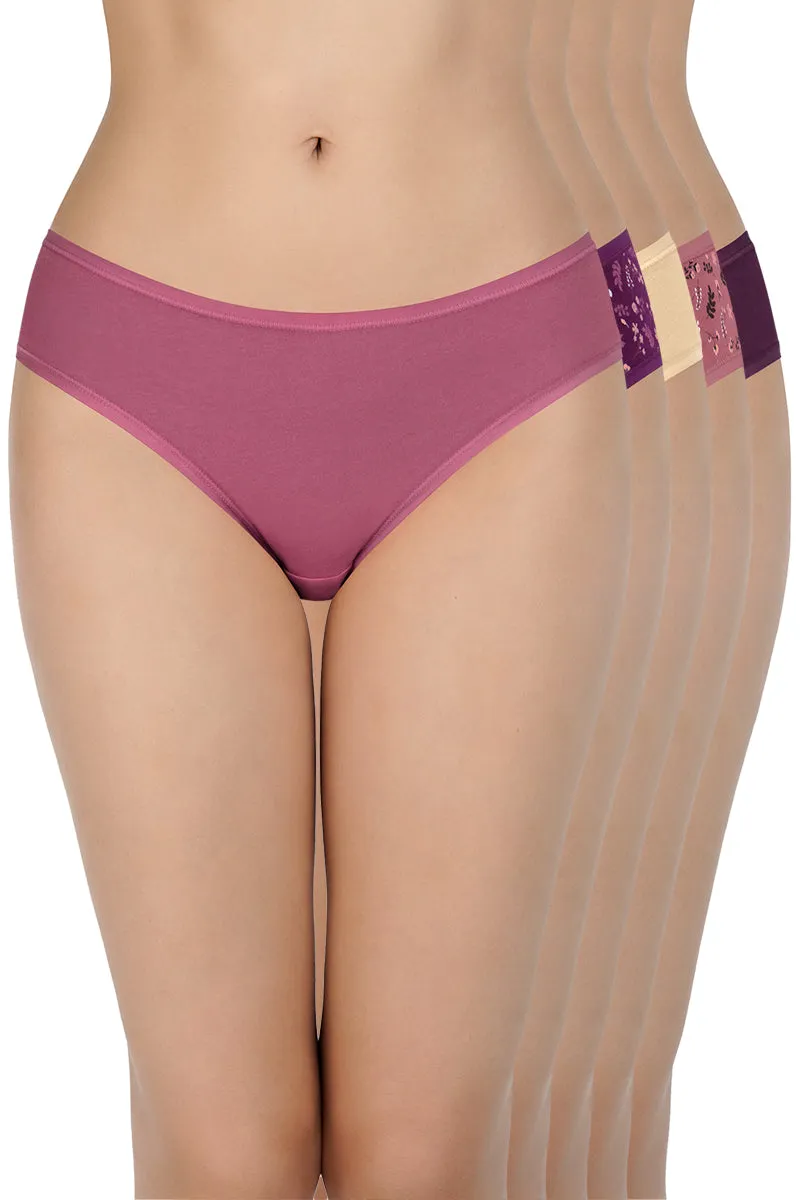 Low Rise Assorted Bikini Panties (Pack of 5)