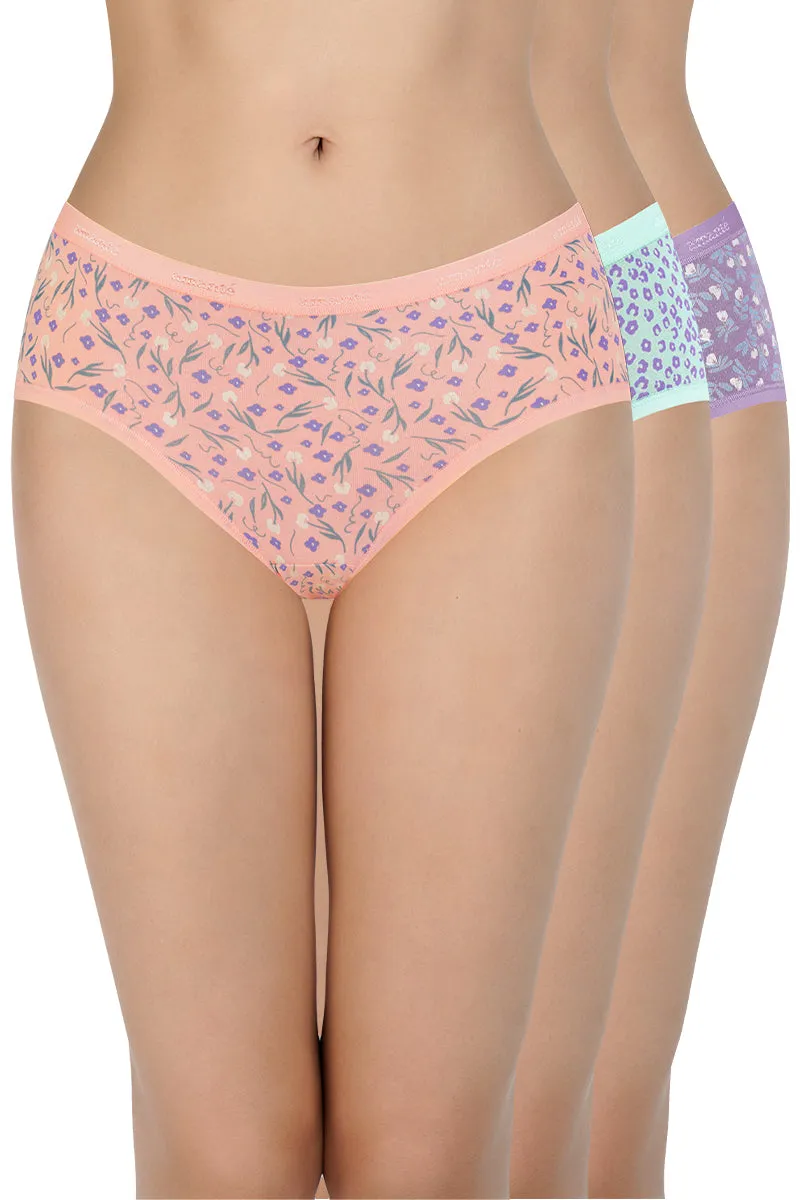 Low Rise Print Hipster Panties (Pack of 3)