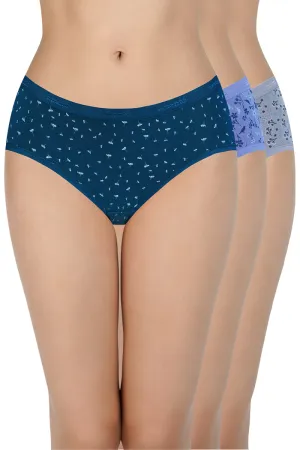 Low Rise Print Hipster Panties (Pack of 3)