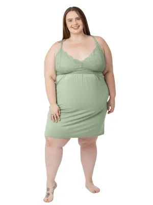 Lucille Maternity & Nursing Nightgown | Pistachio