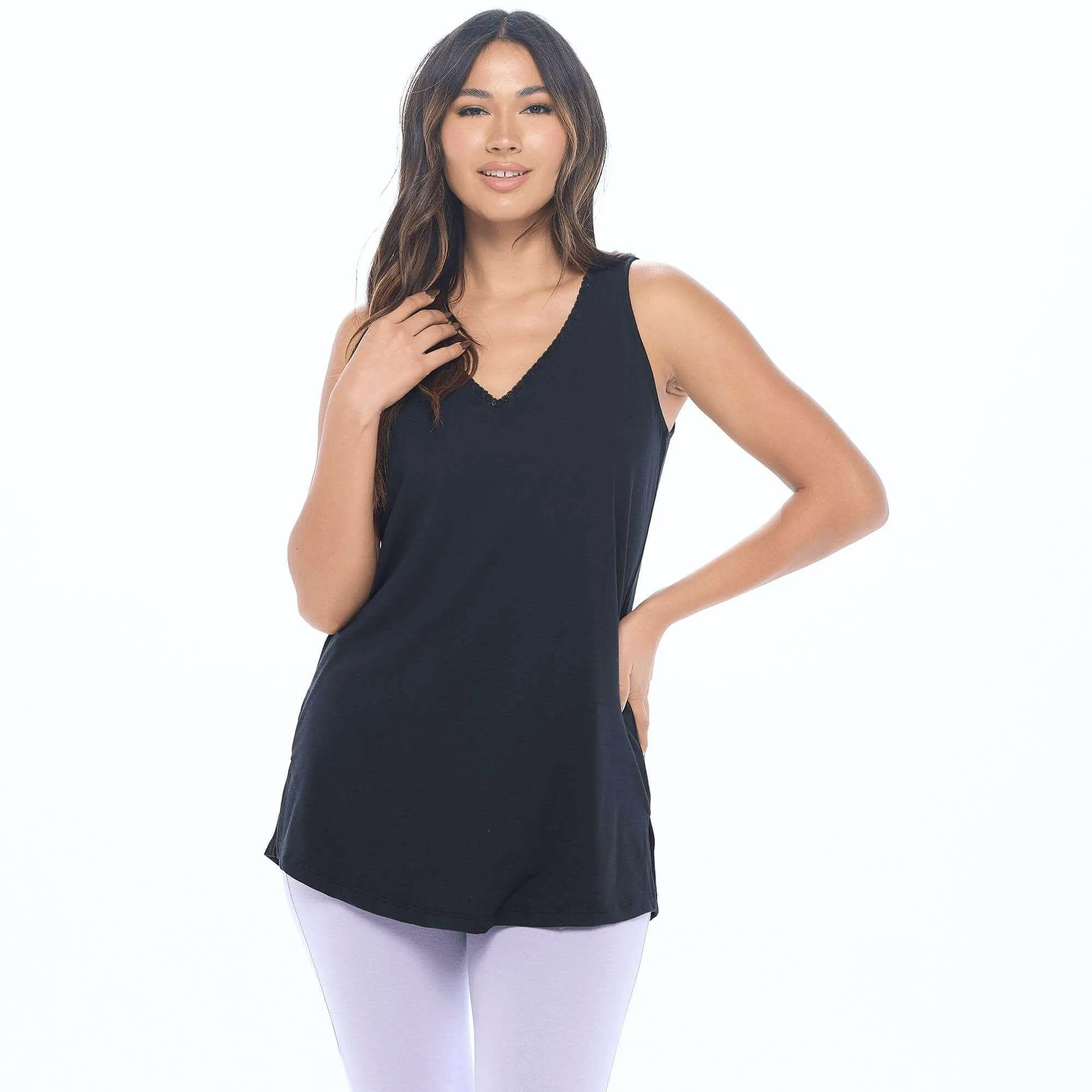 Lux Cotton Tank Sleep Shirt