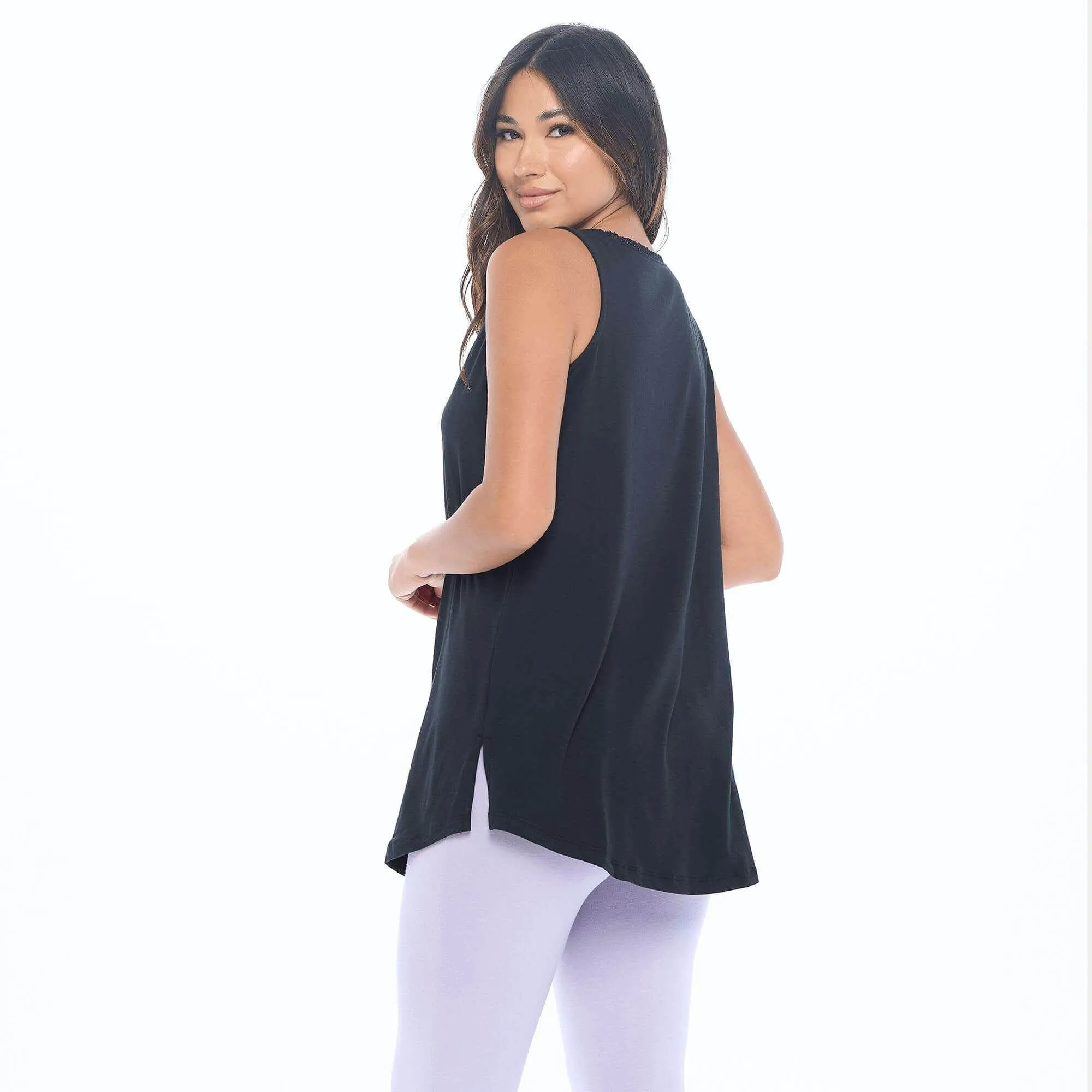 Lux Cotton Tank Sleep Shirt