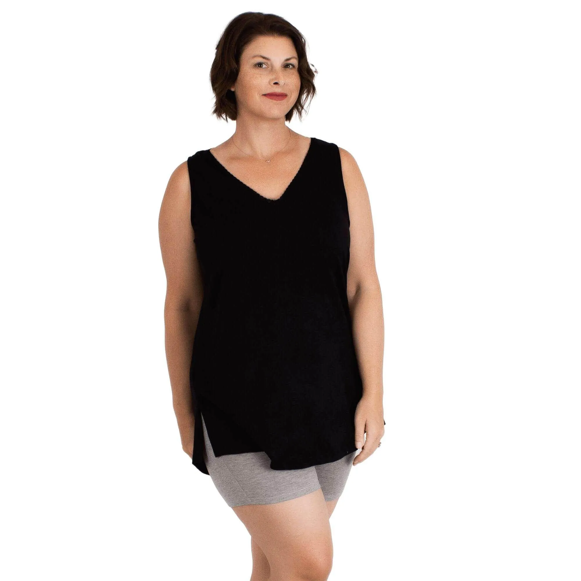 Lux Cotton Tank Sleep Shirt