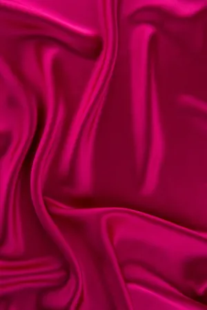 Magenta Stretch Charmeuse Fabric