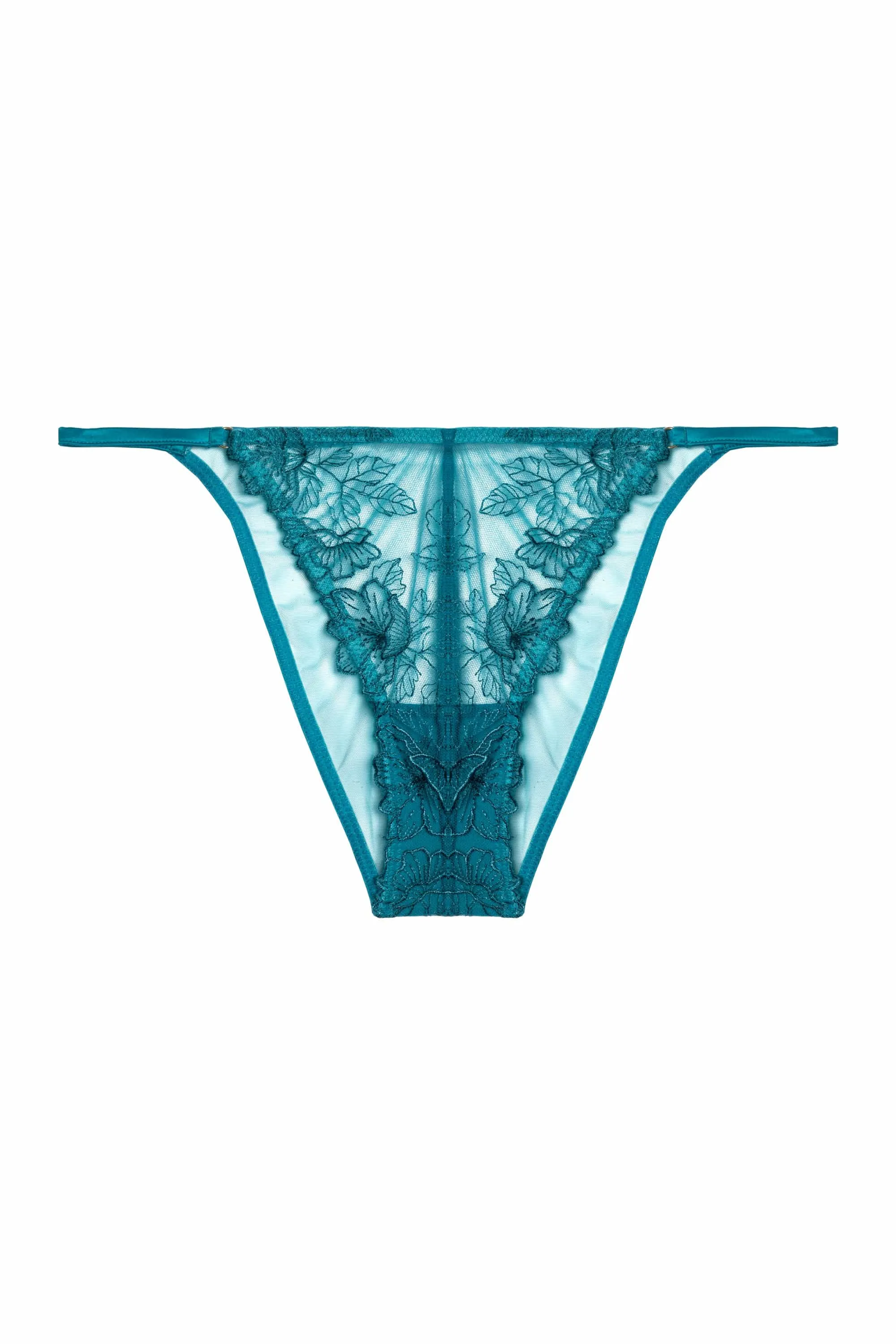 Marsha Teal Embroidery Brief