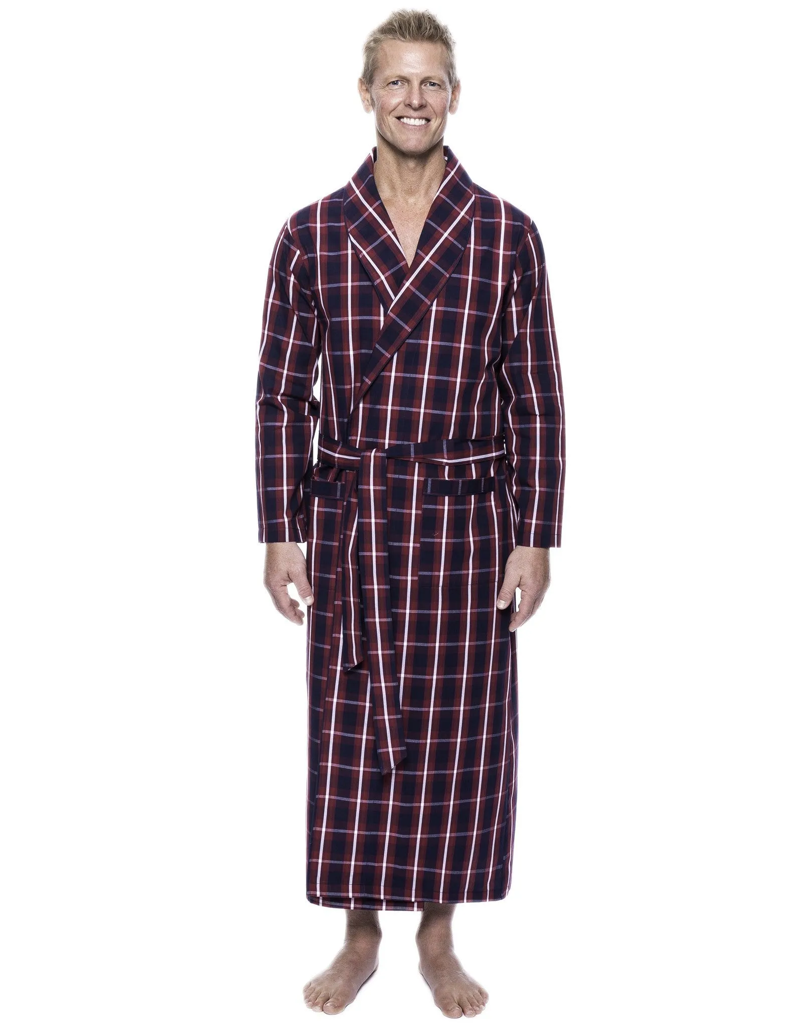 Men's 100% Woven Cotton Robe