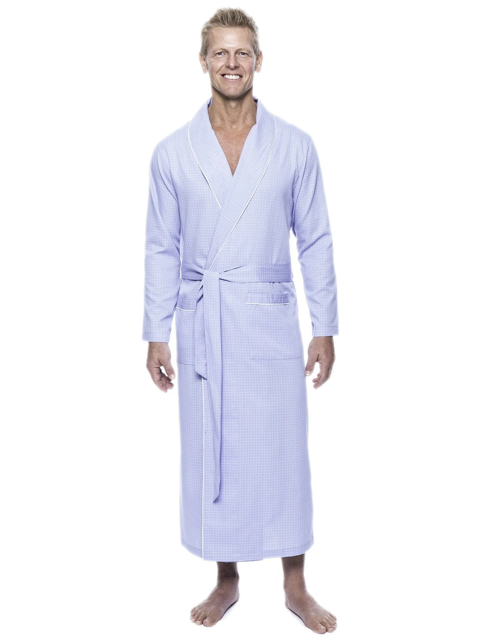 Men's 100% Woven Cotton Robe