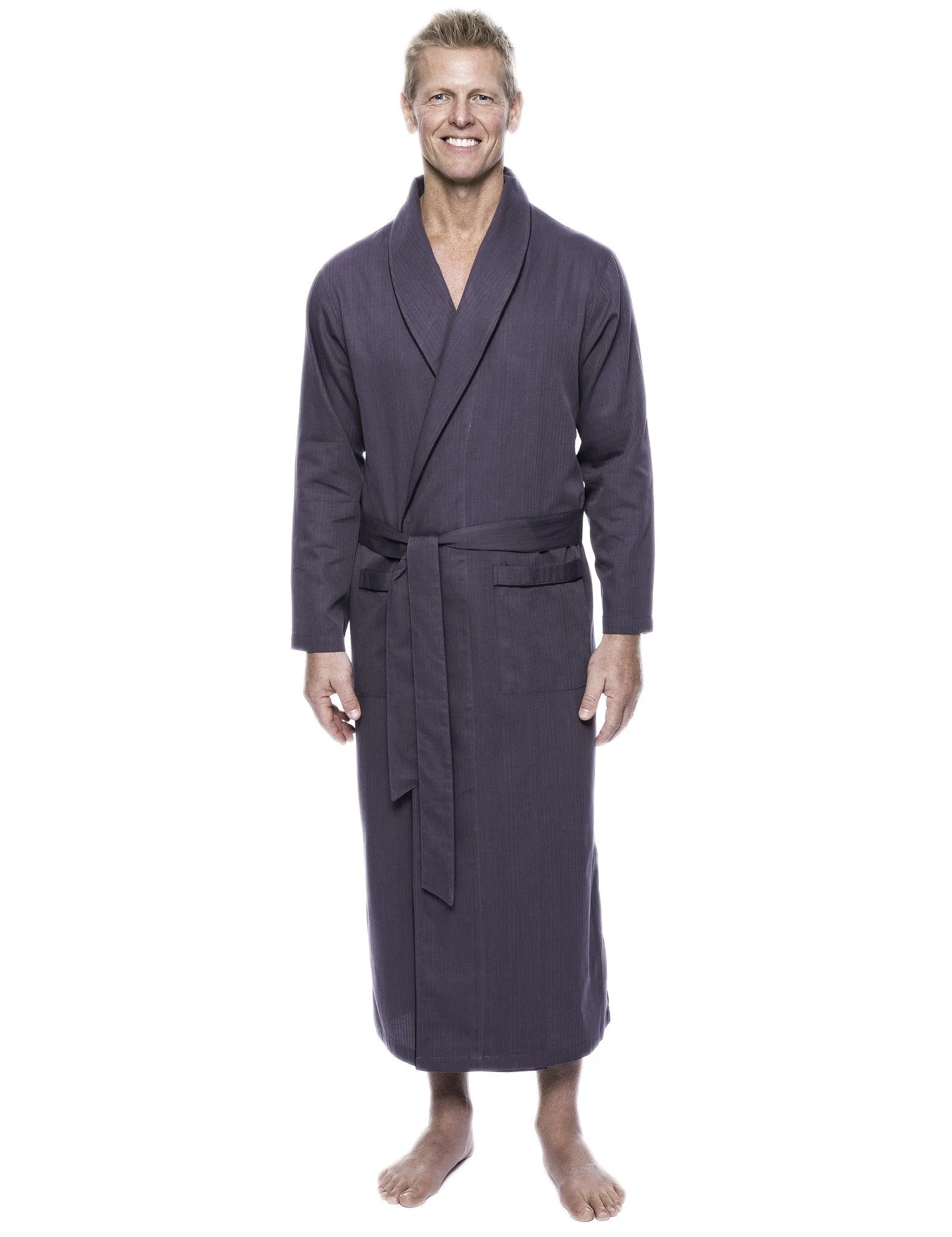 Men's 100% Woven Cotton Robe