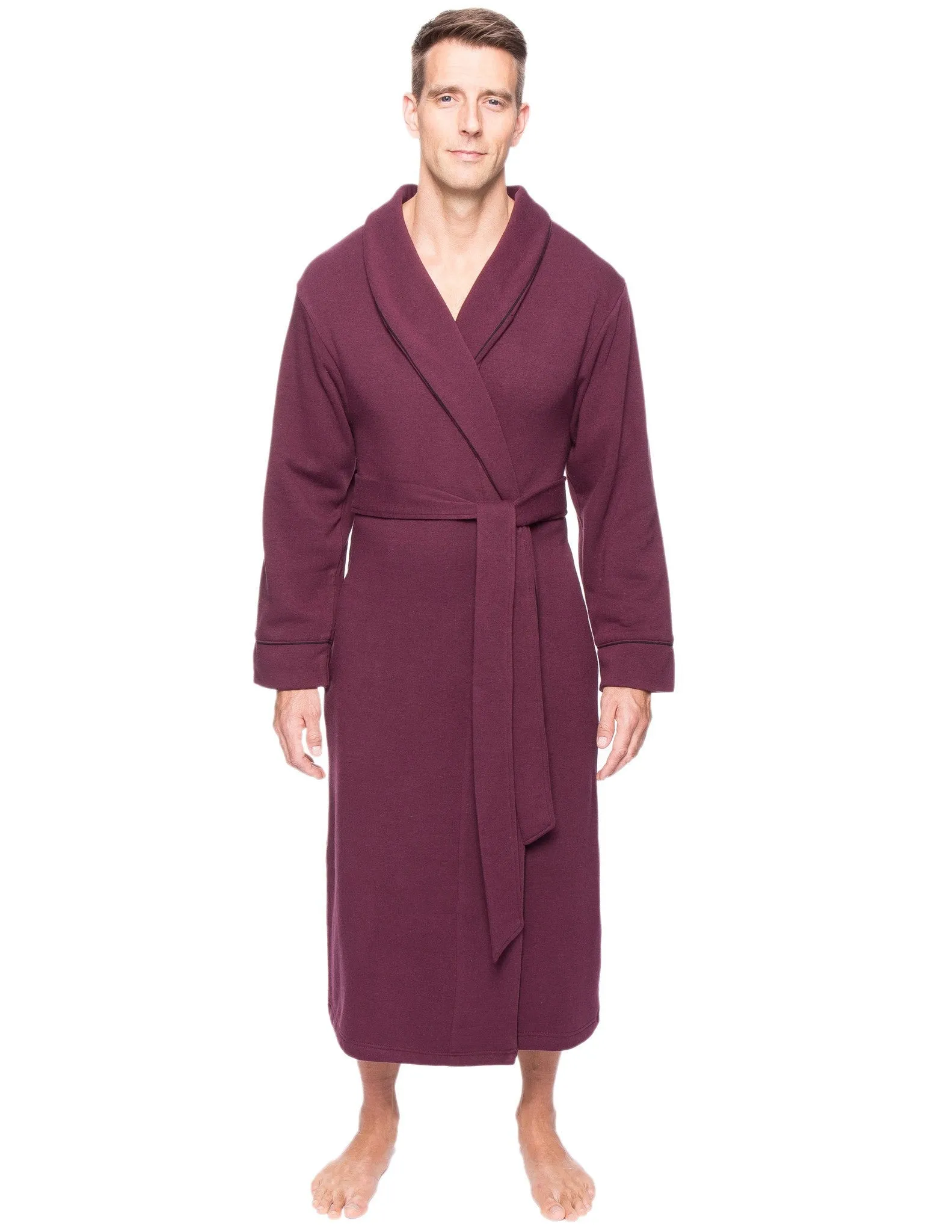 Men's Fleece Lined French Terry Robe