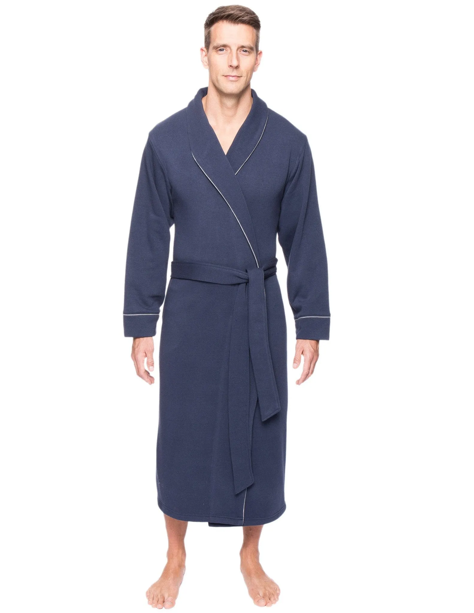 Men's Fleece Lined French Terry Robe