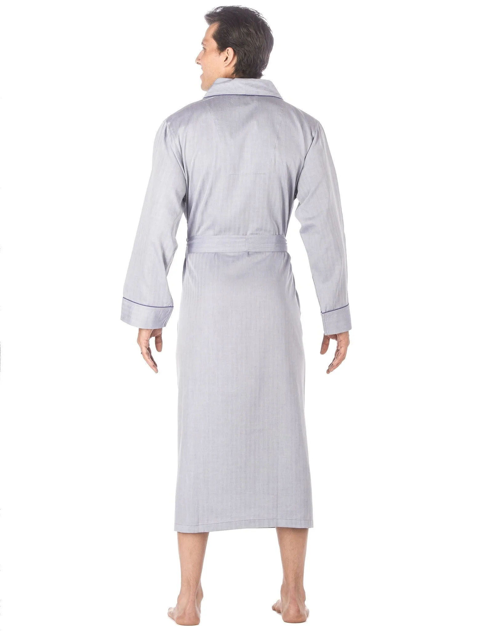 Men's Premium 100% Cotton Full-Length Robe