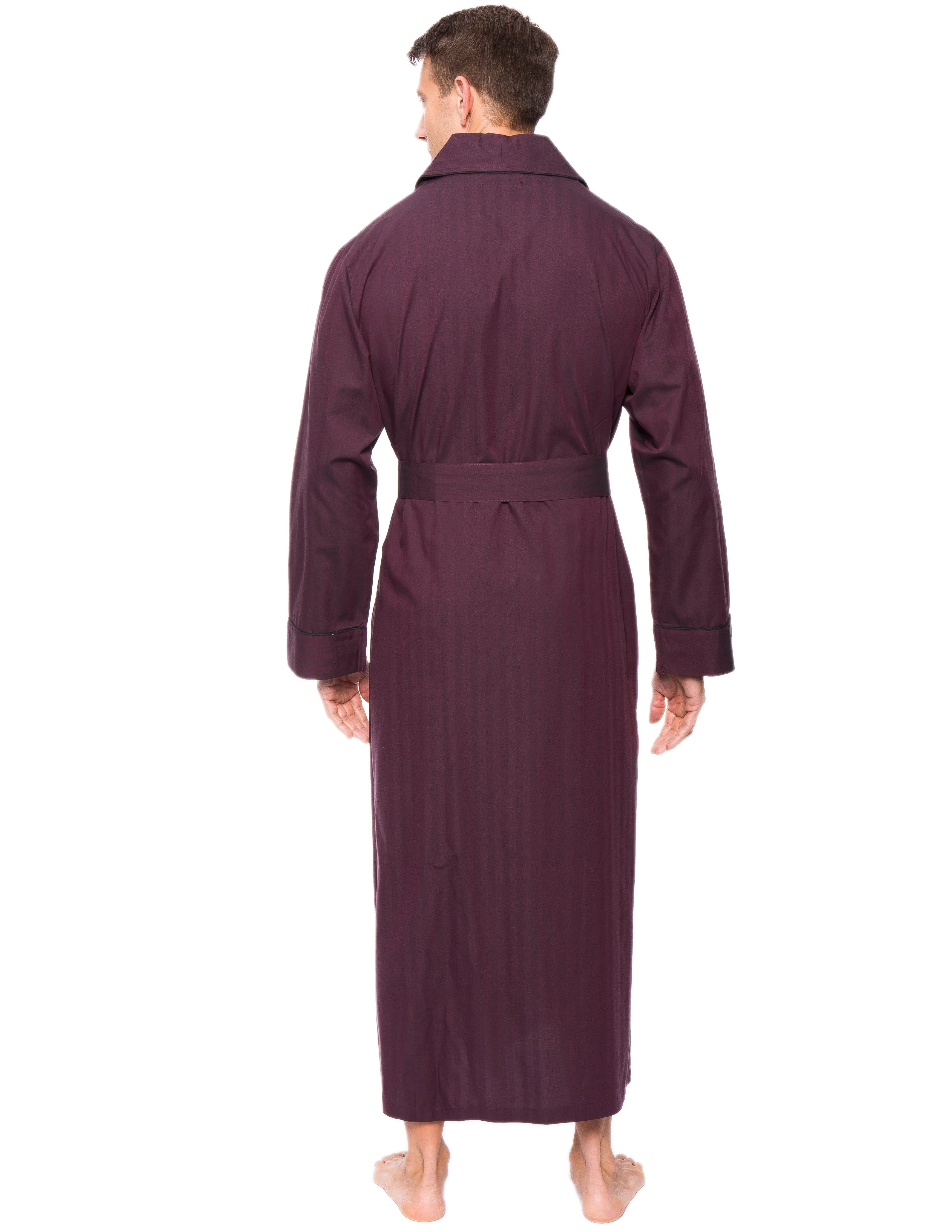 Mens Premium 100% Cotton Full-Length Robe