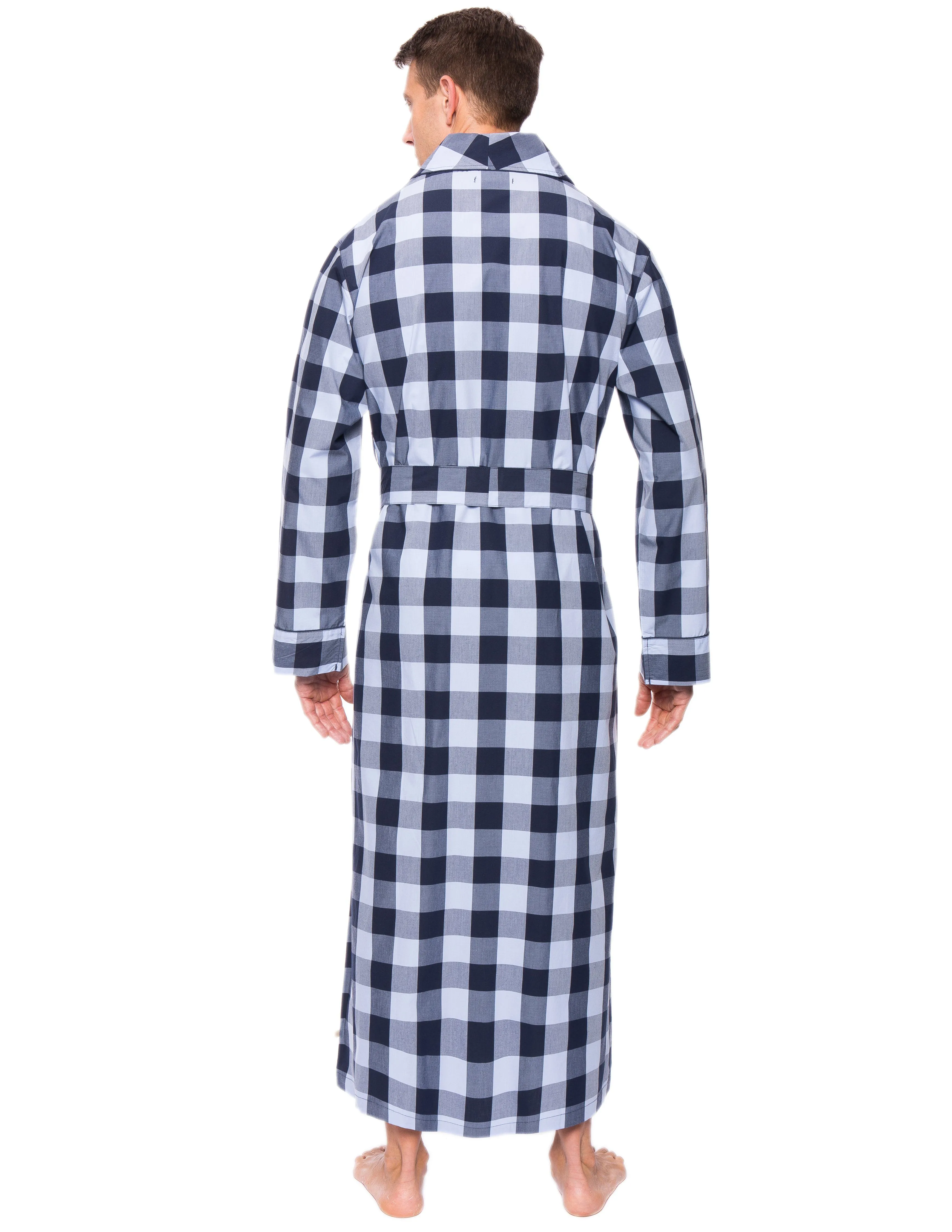 Mens Premium 100% Cotton Full-Length Robe