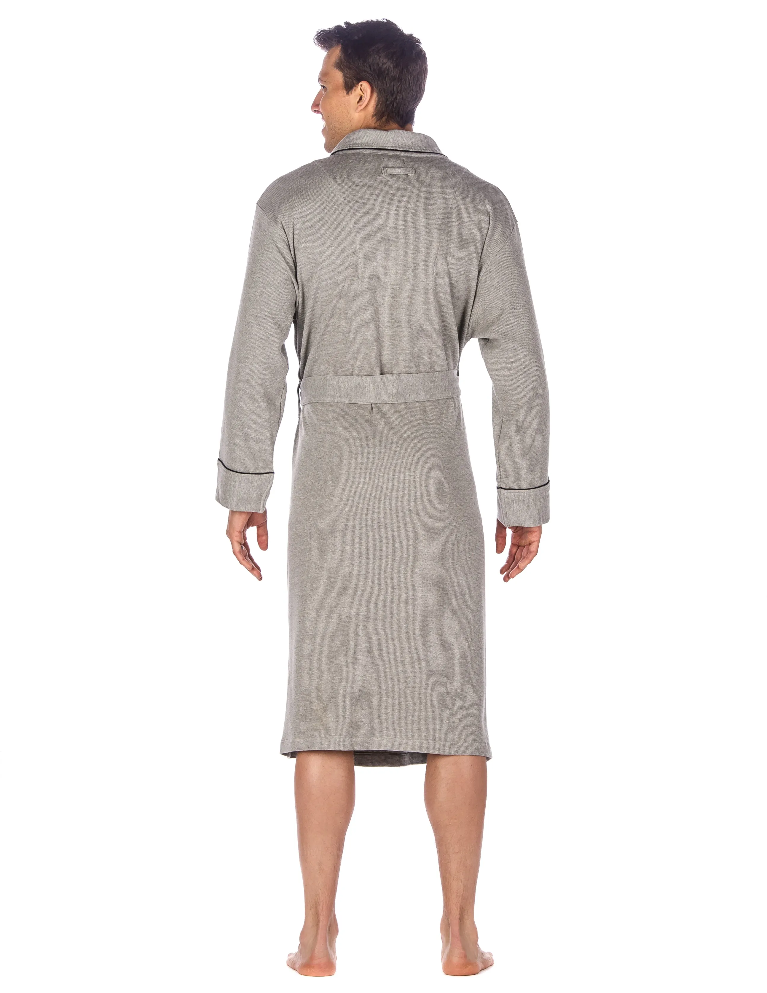 Mens Premium Waffle Knit Thermal Robe