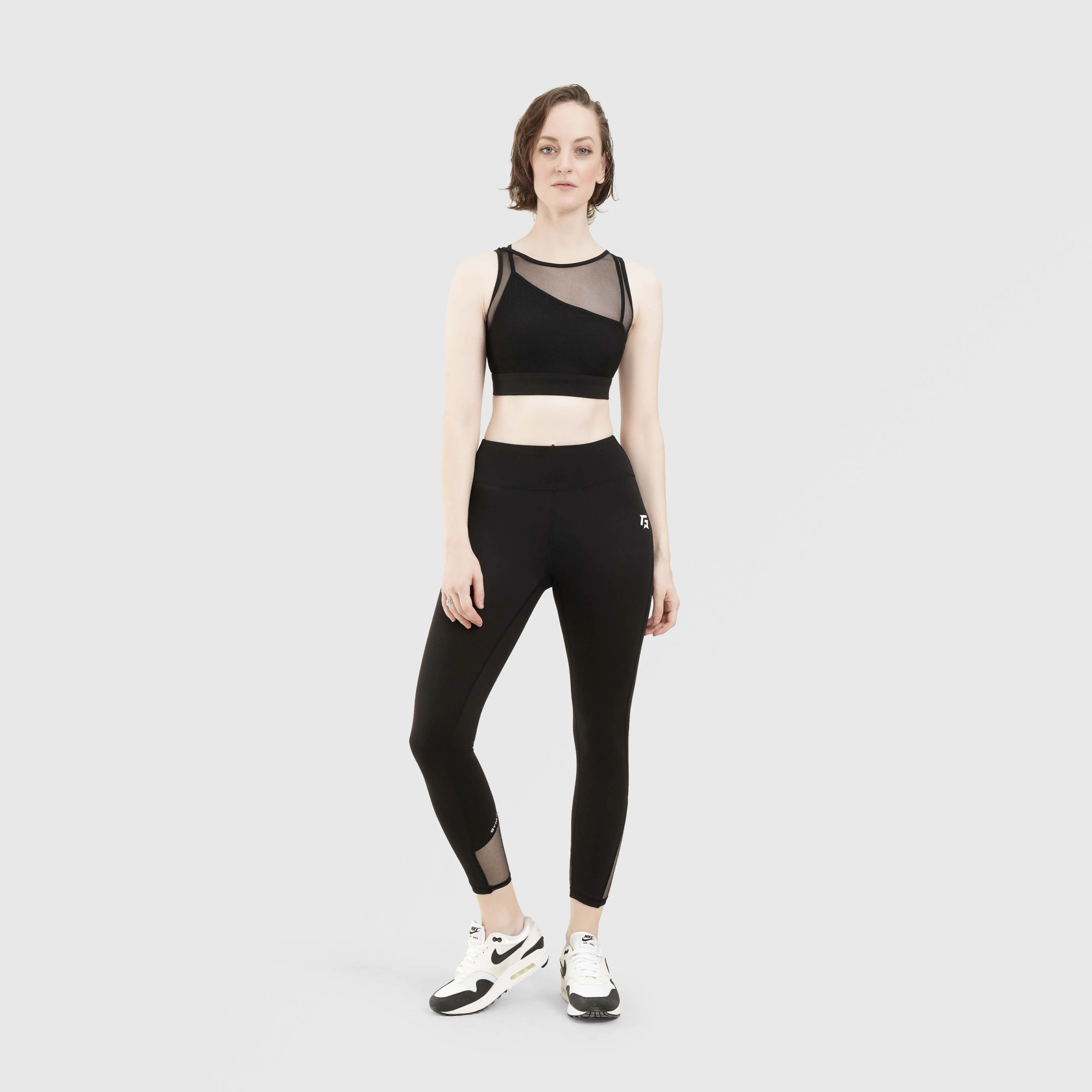 Mesh Sports Bra (Black)