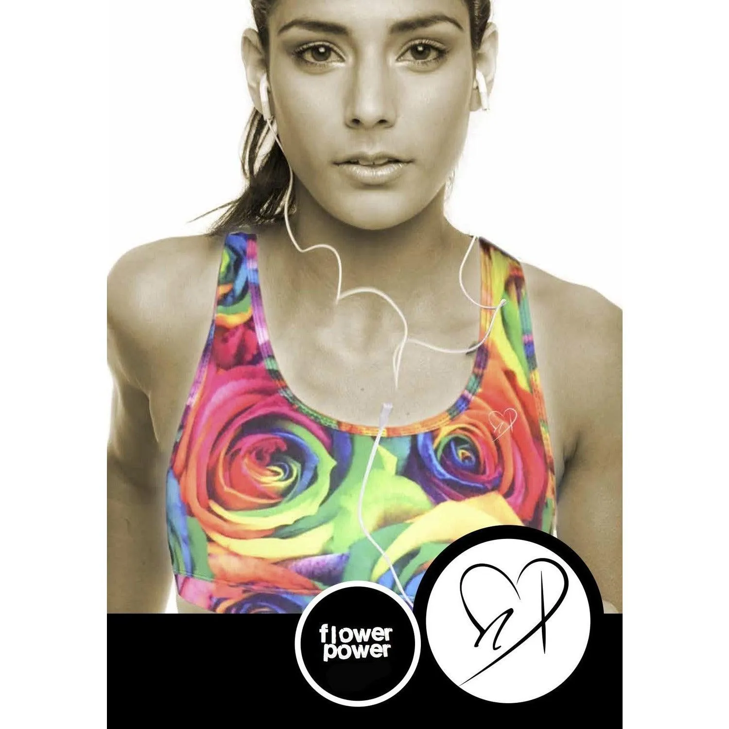 NikkiP Flower Power Sports Bra