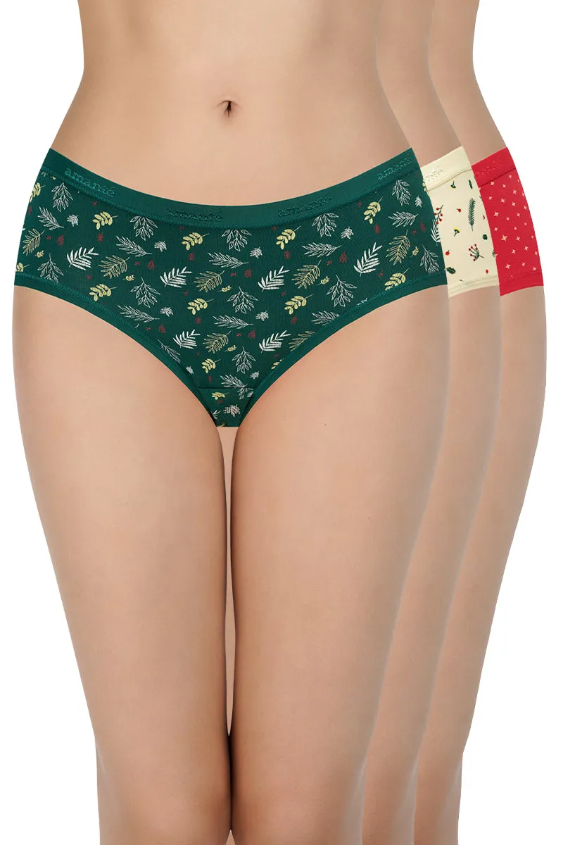 Print Low Rise Hipster Panties (Pack of 3)