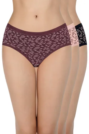 Print Low Rise Hipster Panties (Pack of 3)