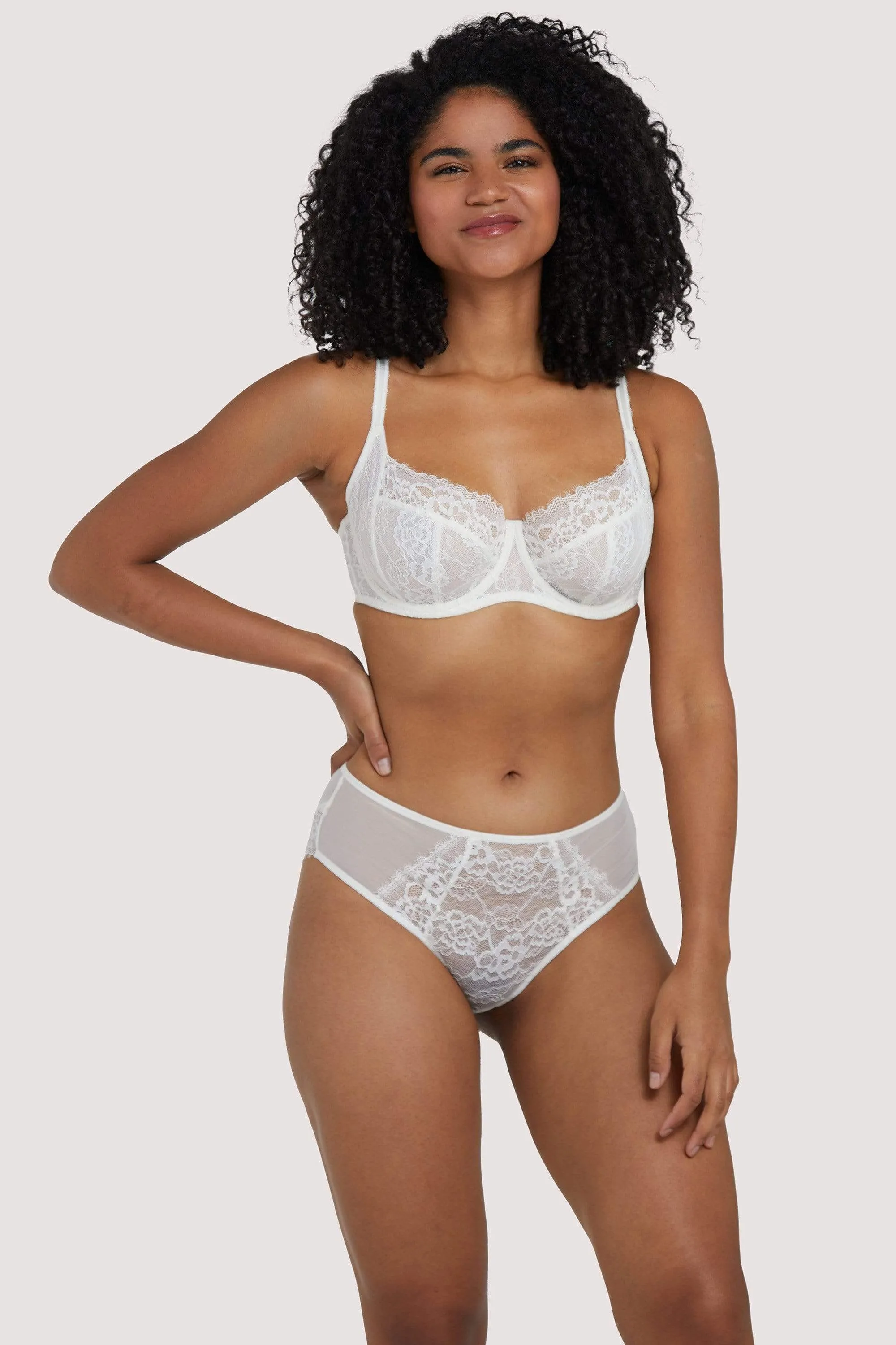 Rosalyn Ivory High Waist Brief